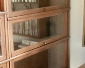 Hale 5 Shelf Receeding Door Lawyers Bookcase