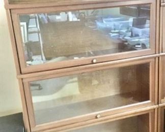 Hale 4 Shelf Receeding Door Lawyers Bookcase