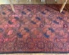 Antique Turkman Ercari rug, 6'8" x 10'