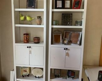 Pair of display cabinets