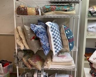 Lots of new designer linens and pillow