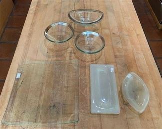 Annieglass serving pieces