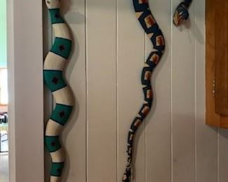 Paul Lutonsky folk art snakes