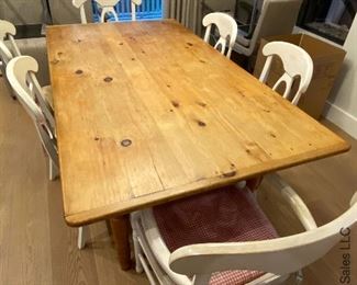 Farmhouse table and chairs