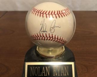 Nolan Ryan autographed baseball