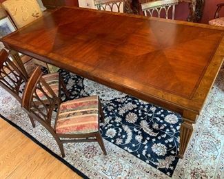 Ethan Allen dining table with leaves 