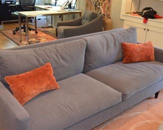 ROOM AND BOARD JASPER SOFA 86'W36'D35'H WITH CUSHIONS