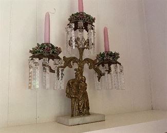 Pair of Victorian candelabras
