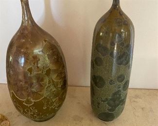 Crystallized vases