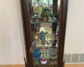 French Regency cabinet filled with treasures