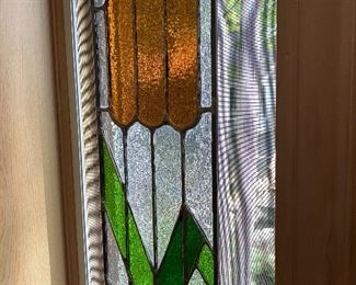 Cattails stained glass