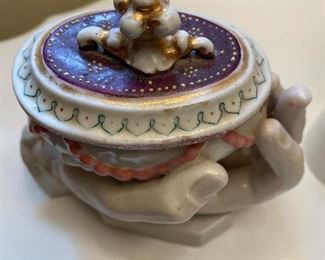 Antique porcelain trinket box