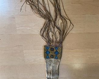 Museum quality Native American beaded pipe bag