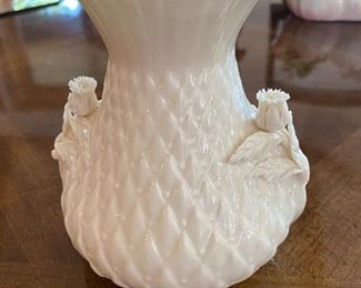 Belleek thistle vase