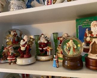 Nice collection of musical snow globes