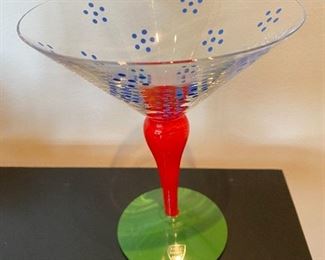 Orrefors Sweden Martini glass - new with tag