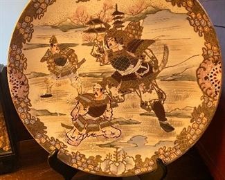 Samurai decorative plate