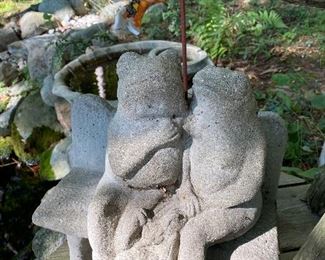 One of many cement garden sculptures