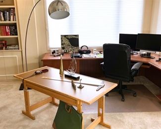 Mid century chrome arc lamp