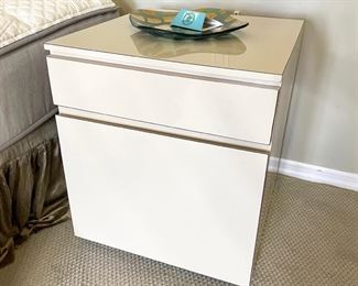 Custom made 1980's formica nightstands (pair)