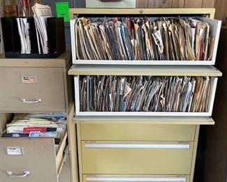File Cabinets full of travel ephemera from all over the world.