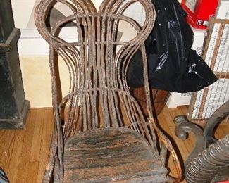 Vintage Bamboo Style Bentwood Rocking Chair