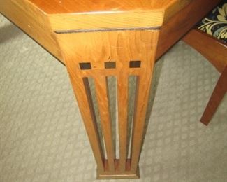 DETAIL OF TABLE BY STICKLEY