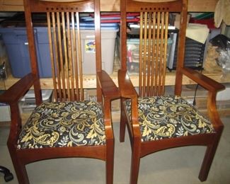 PAIR OF ARM CHAIR FOR DINING ROOM TABLE BY STICKLEY