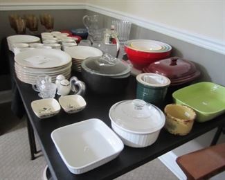 WHITE DISHES ARE DANSK, PAMPERED CHEF, WILLIAM  SONOMA,
