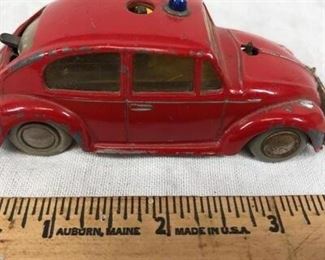 Schuco Red VW Beetle Toy Car Windup Volkswagen