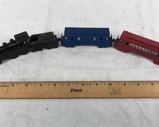 Vintage diecast train set by Midgetoy
