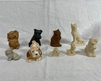 Lot of assorted dog figurines