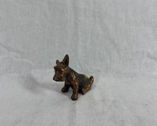 Metal Scottie dog figurine
