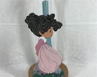 Girl in flower field paper towel holder
