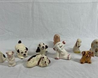 Lot of vintage dog animal small figurines