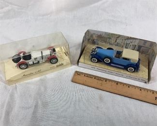 Pair of Scale Model Cars