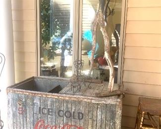 Authentic and vintage Coca-Cola drink cooler