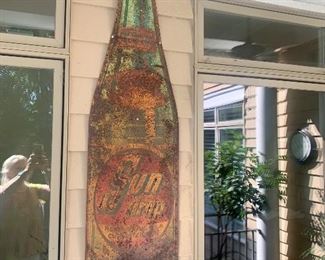 antique soda sign (58” tall)