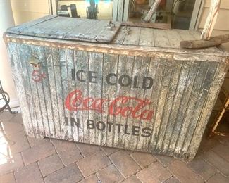 authentic & vintage (1950s?) Coca-Cola drink cooler