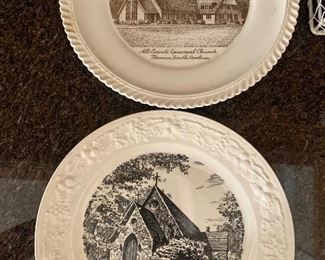 vintage church plates