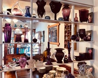 Purple glass collection 
