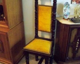 Vintage Jacobean ? Gothic style Prayer Chair