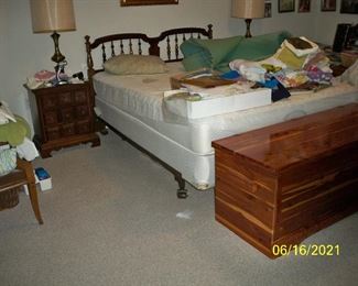 View of Master bedroom; American Drew Furniture Queen Bed , Nightstand #1