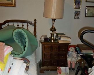 Brass Lamp ; American Drew Furniture Nightstand #2