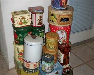 Lots of Vintage Tins