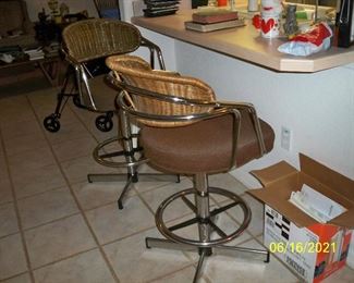 Pair of Vintage Cosco Swivel Bar Stools