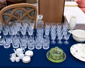 Lots of nice kitchenware!  Including crystal and vintage as well.