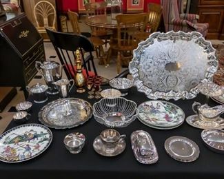 We do have some sterling silver in this sale. It can be seen in our display case.