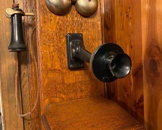 Antique 1900’s Wooden Wall Phone