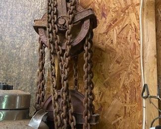 Antique Block and Tackle Pulley
